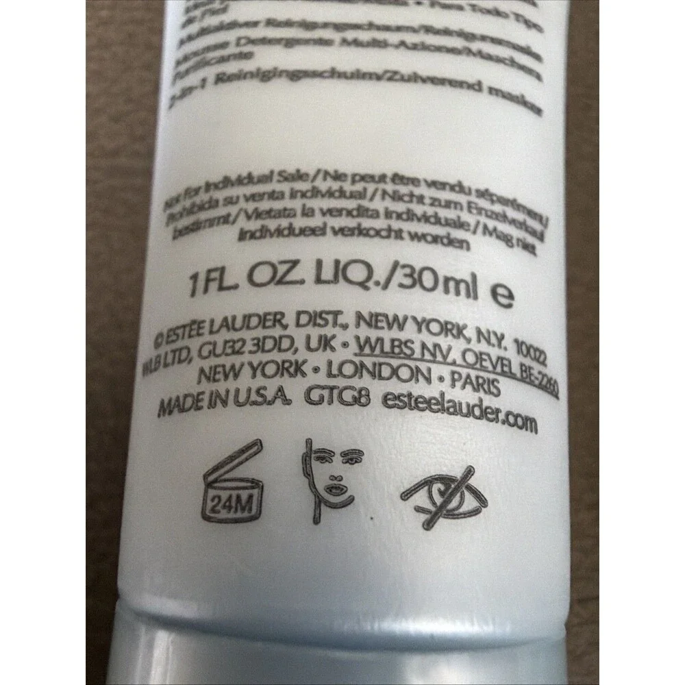 Estée Lauder Perfectly Clean Multi-Action Foam Cleanser Mask 30ml x2 Travel Size